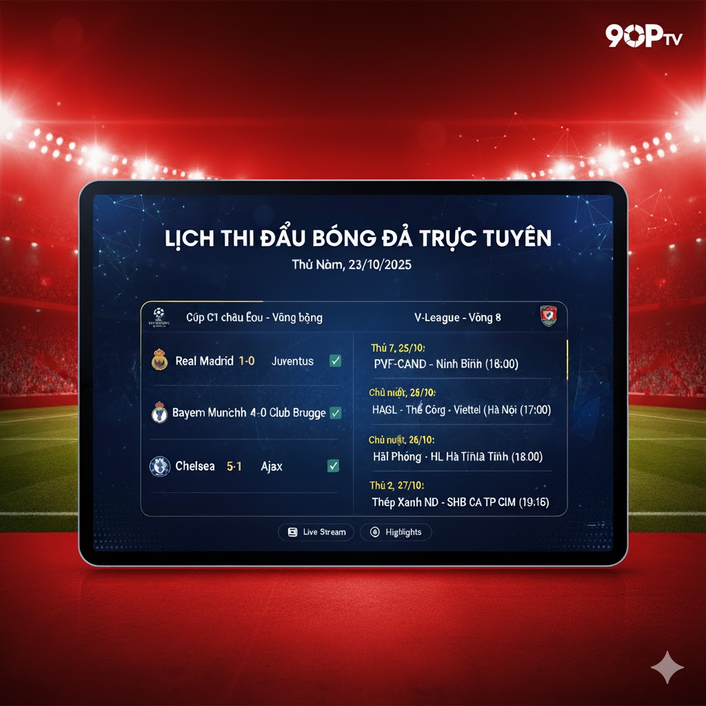 lich thi dau c1 trực tuyến